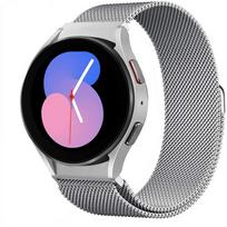 Be tarpų, skirta Samsung Galaxy Watch 6/4/5/5 pro 44mm 40mm 20mm Milanese Loop apyrankė Galaxy Watch 4-6 klasikinė 43mm 47mm apyrankė Galaxy 6 40mm 44mm sidabras