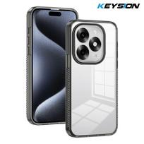 KEYSION Transparent Phone Case for Itel S23+ S23 Soft TPU+PC Anti-slip HD Clear Shockproof Phone Back Cover for Itel A70 for Itel S23+ juoda
