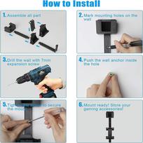 New Wall Mount Holder for PS5/PS4/Xbox ONE/Series X/Switch Controller Remote Control