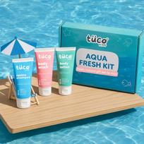 Tuco Kids BathTime Gift Pack with Aloe Vera Body Lotion, Tulsi Shower Gel & Almond Oil Shampoo | 100ml each | Pack Of 3