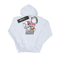Tom And Jerry Mens Cat & Mouse Chase Hoodie M balta