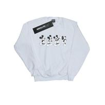 Disney Womens/Ladies Mickey Mouse Four Emotions Sweatshirt XXL balta
