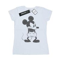 Disney Womens/Ladies Mickey Mouse Angry Cotton T-Shirt S balta