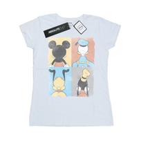 Disney Womens/Ladies Mickey Mouse Four Backs Cotton T-Shirt XL balta
