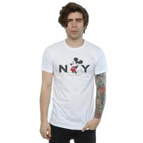 Disney Mens Mickey Mouse NY T-Shirt XXL balta