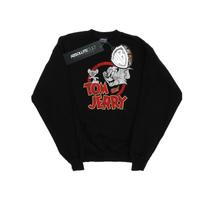 Tom And Jerry Womens/Ladies Distressed Logo Sweatshirt S juoda