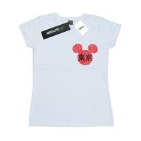 Disney Womens/Ladies Mickey Mouse Symbol Cotton T-Shirt L balta