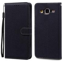 Dėklas Samsung Galaxy J3 2016, atverčiamas odinis viršelis Samsung J3 2016 dėklui, piniginė, telefono dėklas Samsung Galaxy J3 6 2016 J320F For Samsung J3 2016 juoda