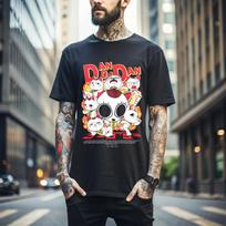 100% cotton TOPS UNISEX TEES MENS WOMENS Dandadan Turbo T-shirt Japanaise Anime Manga Gift Exclusive Shirt All Size 433 4XL juoda