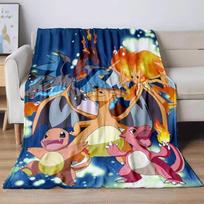 31 Stiliaus Anime Pokémon Charizard Animacinis Flanelinis Antklodė Sofai Namų Sofai Studentų Antklodės ren Studentų Pietų Miego Mergaitės Dovana#(5) 75X95CM pilka spalva