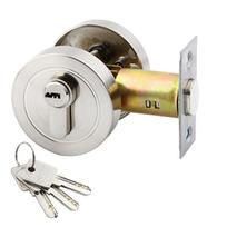 Hide Designs Single Cylinder Deadbolts Sturdy Stainless Steel Lock for 35 50mm Front and Interior Door Key Included sidabras
