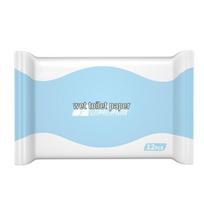 Skin-Friendly Non-Woven Wet Toilet Wipes: Soft and Hygienic Family Pack white