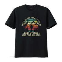 Into The Forest I Go To Lose My Mind And Find S Comfortable fashionable graphic tees for women vintage Washed Slightly Unisex S juoda
