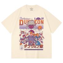 230 Gsm 100% Cotton Delicious in Dungeon V2 Print Unisex Heavy Cotton T Shirt XS abrikosas