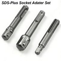 SDS-Plus Socket Adapter Set Driver Adapter Drill Bit Electric Hammer to Wrench Converter Extension Drill Bit Bar Set