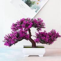 Artificial Plants Bonsai Small Tree Pot Fake Plant Flowers Potted Ornaments For Home Room Table Decoration Hotel Garden Decor slyva