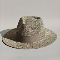 Handwoven Hat Feather Accessorie Men Wide-Brim Panama Jazz Hat Outdoor Sun Protection Straw Hat Unisex Style for Spring & Summer 56-58cm