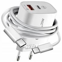 Maitinimo adapteris + USB Type-C laidas, 20W, greitas įkrovimas
