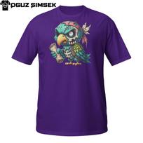 Zombie Pirate ParroT Shirt Mens Womens Tees Top – Undead Bird With Treasure Map Halloween Tee 4XL