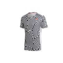 Men's adidas x Hiroko Takahashi Riko Crossover Round Neck Printing Casual Sports Running Short Sleeve Black T-Shirt GD5031 S