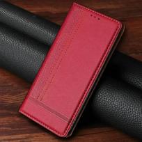Luxury Case for Oneplus Nord 6 5 5G Flip Cover 360 Protect Leather Phone One Plus Nord CE 5 Case Nord5 4 3 CE 2 Lite Card Funda OnePlus Nord 6 raudona