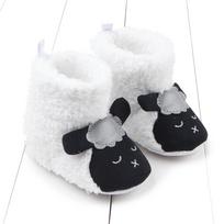 Kūdikiams mergaitėms berniukams Žieminiai batai lovelė Mieli batai Minkšti pirmieji vaikštyniai, šildomi Snowfield Booty 11 balta