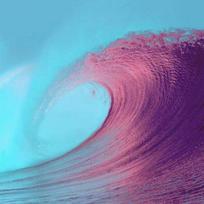 Rhinestone DIY Diamond Embroidery Kits Diamond Painting Needlework Mosaic Gift Red Sea Wave Diamond 30x30CM pink