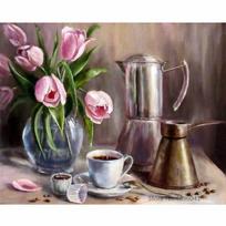 5D „pasidaryk pats“ deimantinis paveikslas „Spalvotos gėlės“ Siuvinėjimas kryželiu 5D namų dekoro dovana 20X30CM gray