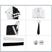 Vyriški 5 vnt Anime kostiumai Danganronpa V3: Killing Harmony Cosplay Monokuma Unisex Cosplay kostiumas + marškinėliai + kaklaraištis + kelnės + ženklelis S