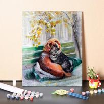 Namų dekoracija tapyba pagal skaičius rankomis tapytas „pasidaryk pats“ skaitmeninis aliejinis paveikslas dekompresinis drobės paveikslas 40x50cm no frame gray