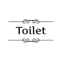 Nuimamas vandeniui atsparus vonios kambario tualeto durų sieninis lipdukas „Pasidaryk pats“ namuose Toilet
