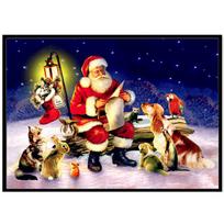 5D Diamond Painting Full Diamond Santa Claus Round Diamond Mosaic Pattern Home Decoration Diy Handmade 40X30cm red