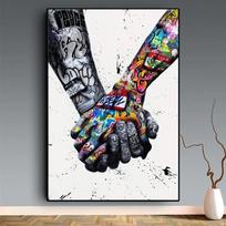 Deimantinė tapyba Graffiti Art Deimantinė mozaikos amatų tapyba deimantiniais siuvinėjimais Full Square 20X30CM gray