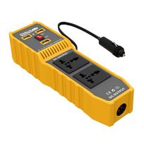 Automobilio maitinimo keitiklis, aukšto dažnio modifikuotas sinusinės bangos keitiklis į kintamosios srovės 110 V keitiklis su 3 USB prievadais Yellow 110V geltona