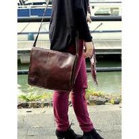 Įdegis Naujas Natūralios rudos odos Vintage Retro vyriškas nešiojamasis kompiuteris MESSENGER BAG 15 x 11 x  5 inches ruda