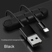 Kabelių laikiklio spaustukų valdymo silikoninė lipni laido tvarkytuvė darbalaukio USB