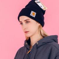 KARARTAS (A18) Akrilinė laikrodžio kepurė Beanie NAVY 951-951 FREE