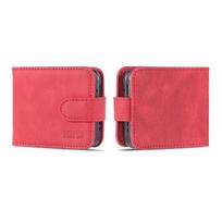 Piniginė su užtrauktuku, skirta Samsung Galaxy Z Flip 3 Flip 4 Case Flip Book kortelės kišenės apsauginis dangtelis Samsung Z Flip3 5G raudona
