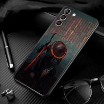Japoniško samurajų meno išmaniojo telefono dangtelis, skirtas Samsung Galaxy S21 Ultra S20 Fe S10 Plus S9 S10e S10lite Shell Soft Fundas For Samsung S21 FE black