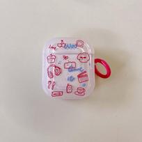 Imd Grafiti Raktų Pakabukas Šuo Katė Meškėnas Animacinis Ausinių Įkrovimo Dėklas Apple Airpods 3 1 2 Pro 2-os Kartos Mielas Ausinių Dėklas Conque For Airpods Pro 2ND