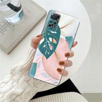 Vintage Leaf Green Plant Clear Case For Xiaomi Redmi Note 12 7 8 9 8t 11t 8 10 Pro 9s 10s 11 11s For Mi 9a 9 9c 9t 10 10c K40 Redmi Note 11ProPlus gray