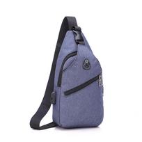 IELGY Men's Bag Korean Simple Crossbody Stylish Casual Black Outdoor Versatile One Shoulder violetinė
