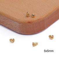 18K Gold Plated Butterfly Earring Studs Backs Stopper for Jewelry Making 10/50 Pcs 5x5mm 50pcs auksas