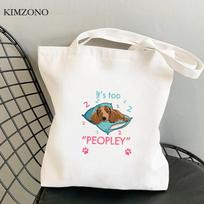 French Bulldog shopping bag bolsas de tela shopper recycle bag grocery shopper reusable bag sacola foldable grab 24*26cm