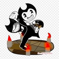 Benny And The Ink Machine GIF Bendy And The Ink Machin Lyginimo su lygintuvu Šilumos perdavimo spausdinimo vinilinės pleistrai Lipdukas drabužiams Pasidaryk pats aplikacijos Plaunami pleistrai gray