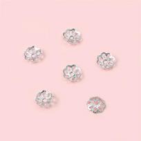 Varinis konteineris DIY rankų darbo papuošalams 10 vnt./maišelyje 6mm#0.8mm*10pcs sidabras