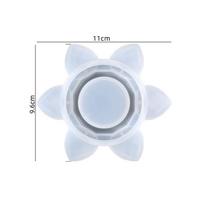 Diy Crystal Epoxy Resin Mold Lotus Candle Holder Silicone Mould 01 white