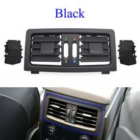 Automobilio galinio oro kondicionieriaus grotelių išleidimo angos dangtis AC ventiliacijos skydas, skirtas BMW 5 serijos E60 E61 545i 550i 2003 2004 2005 2006 2007 2008 m. juoda