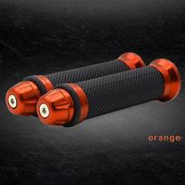 JWOPR Motorcycle Handlebar Cover High Quality Aluminum Alloy Handlebar Rubber Cover for Motorcycle Modification geltona