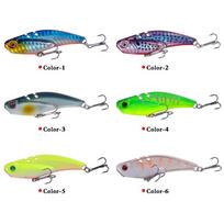 6vnt toli metimas panardintas vandenyje 7cm/20g imituotas VIB masalas 6PCS gray